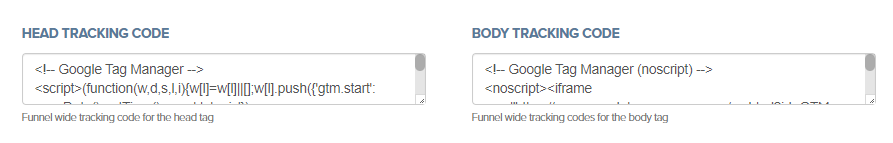 Clickfunnels tracking code